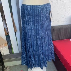 NWT Lauren Ralph Lauren indigo long length skirt